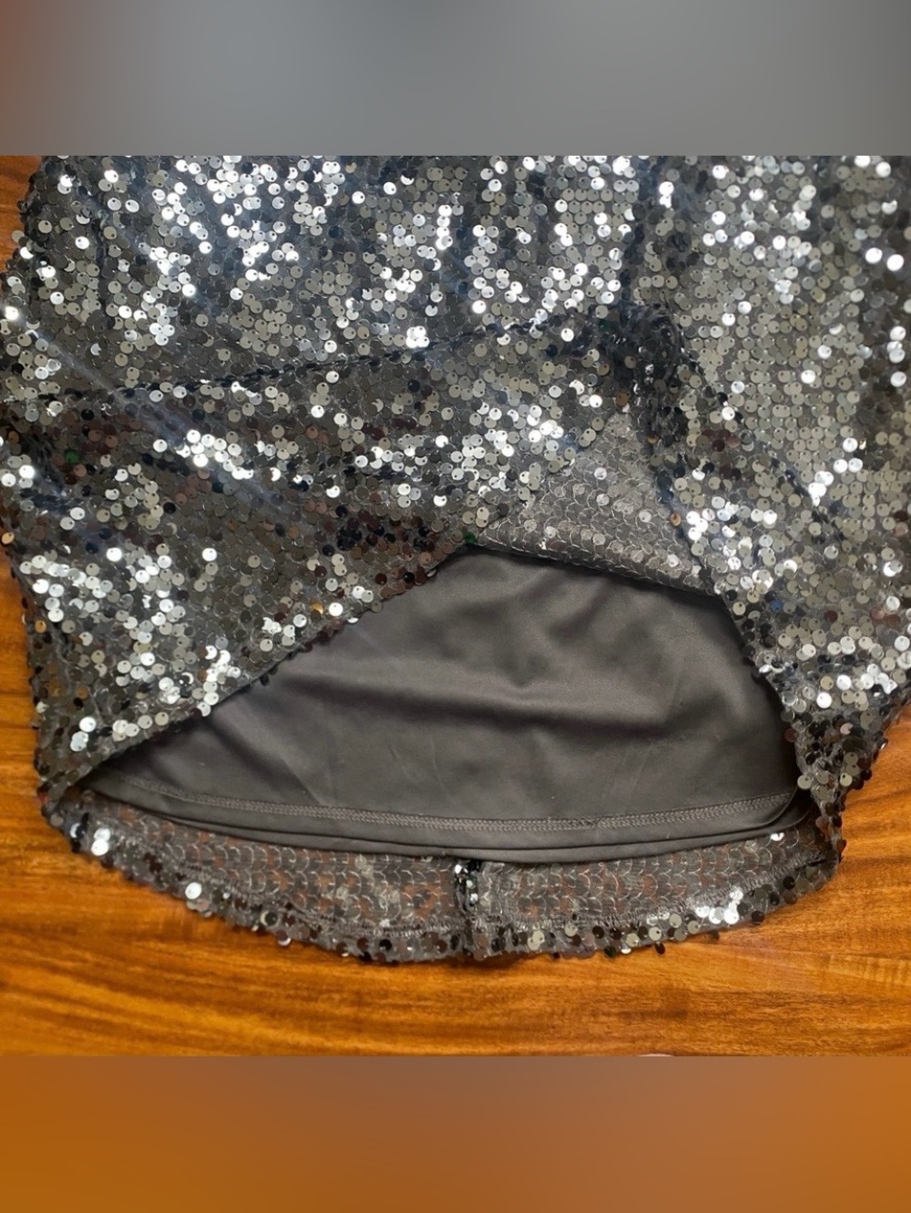 Express Women's Gray Sequins Racerback Mini Dress Size XS Party Maximalist Girly - Picture 8 of 13